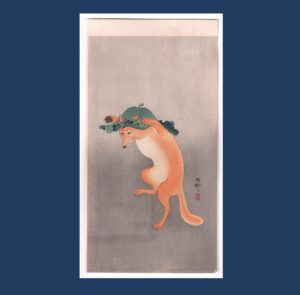 Ohara Koson: Dancing Fox, c.1910's