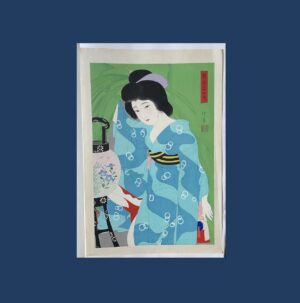 Morikane: 24 Figures of Charming Women - Lantern, 1931