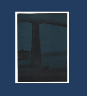 Kobayashi Eijiro: High Bridge, Night Series, c.1930